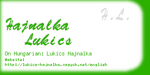 hajnalka lukics business card